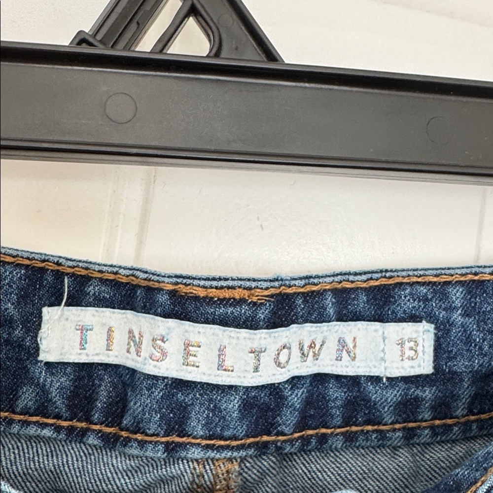 Tinseltown Dark Blue Denim Trousers - Picture 2 of 3